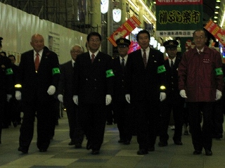 岐阜市・柳ヶ瀬で年末年始特別警戒激励巡視を実施の画像