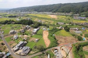 土岐上平遺跡発掘区全景の写真