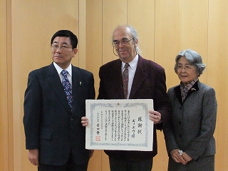 県庁で、音楽家ギィ・ボヴェ氏と面談の画像