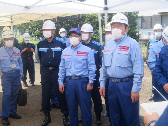 赤羽国土交通大臣視察