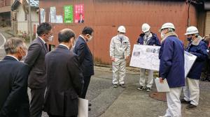 視察（主要地方道春日揖斐川線）