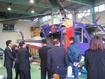 岐阜県警察航空隊視察写真