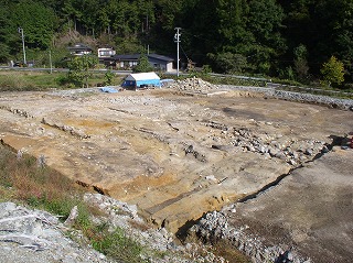 調査区を横断する溝