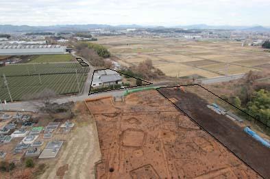 平成24年度の発掘区です