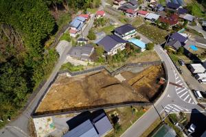 中切日焼遺跡の発掘区全景の写真です