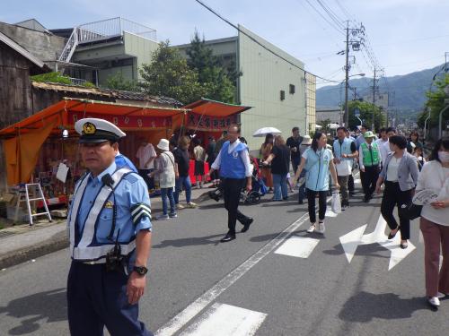 委嘱式後の街頭活動を実施