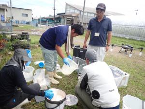 ドローン準備