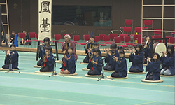 八幡鳳凰臺囃子保存会のリハーサル