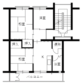 尾崎住宅の間取り1