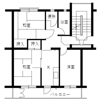 尾崎住宅の間取り2