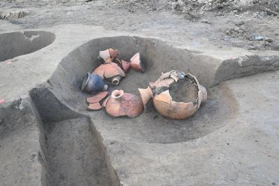 土器を投棄した土坑