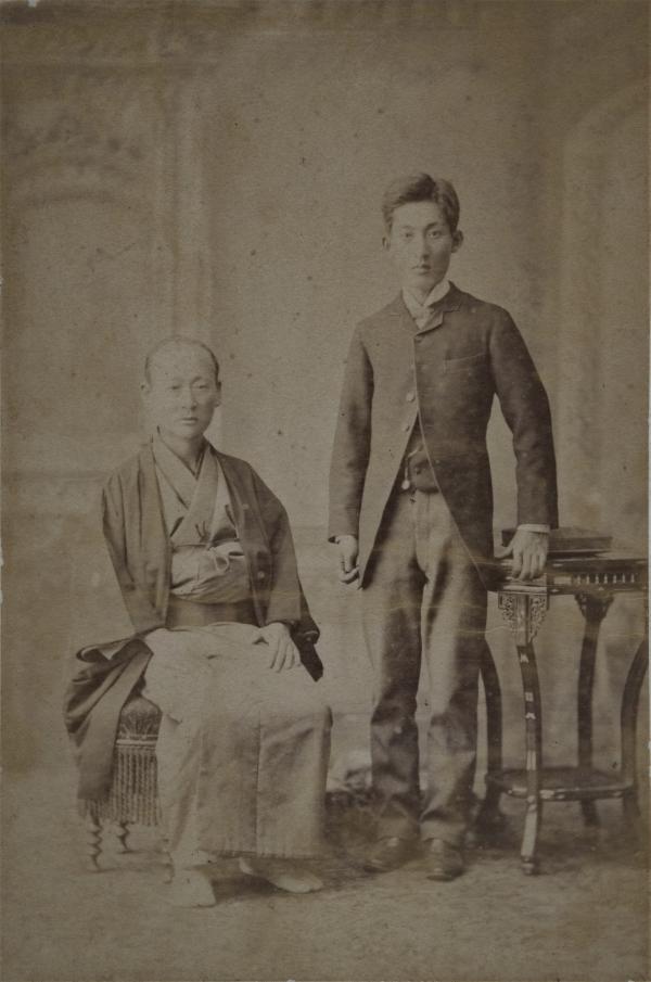 青木久衛・富太郎肖像写真