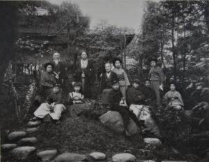 青木家庭園にて集合写真