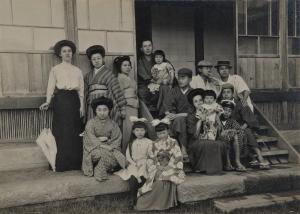 原三溪と家族写真