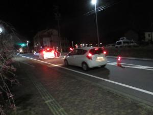 検問状況の写真