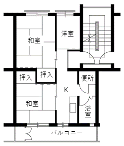 藤江住宅の間取り4