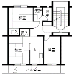 荒崎住宅の間取り2