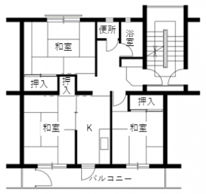 荒崎住宅の間取り3