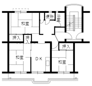 宮代住宅の間取り1