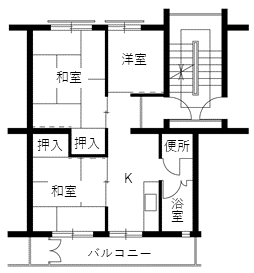 赤保木住宅の間取り8