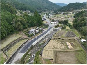 恵那白川線　中の瀬工区　全線2車線開通