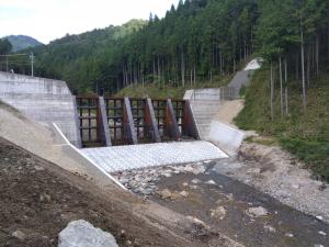 東白川村 曲坂川 　上流堰堤