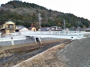 木曽川水系久々利川　可児市久々利地内　橋梁改築工事完成