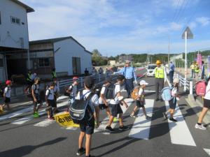 市長、警察署長による見守り