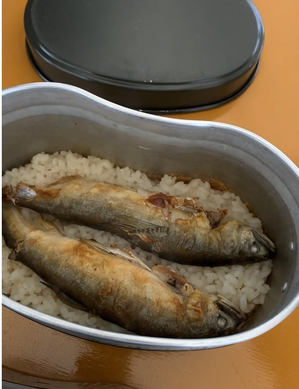 鮎ご飯