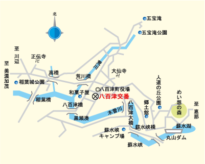 八百津交番の案内図