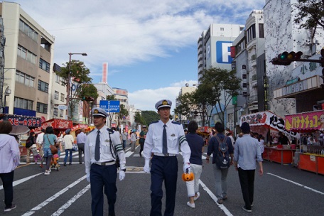 イベントでの警備風景