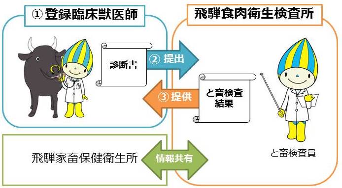 と畜検査結果フィードバックの流れ