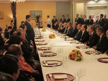 歓迎夕食会・知事挨拶