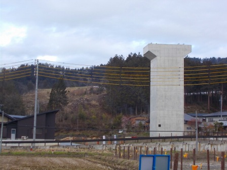 中切日焼遺跡の発掘調査前風景（東から）