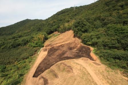 平成28年度発掘区遠景（南東から）