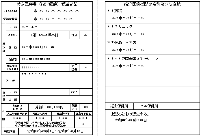 受給者証の見直しのイメージ後