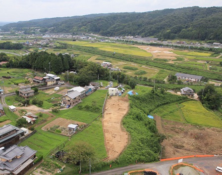 土岐上平遺跡の全景