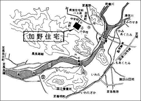 加野住宅の地図