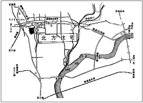 北方住宅の地図