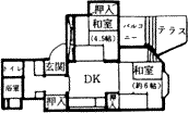 間取り・１階8号室