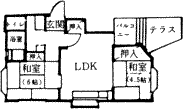 間取り・1階１１号室