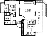 間取り・4階7号室