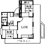 間取り・4階10号室