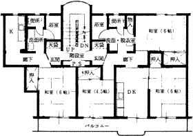 間取り・B1棟（老人ペア）