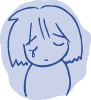泣いてるイラスト