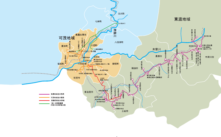 給水地点位置図の画像