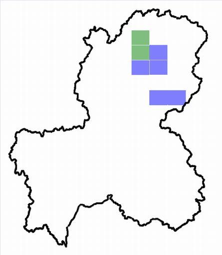 分布情報図を拡大表示します