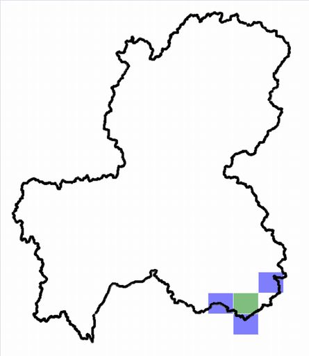 分布情報図を拡大表示します