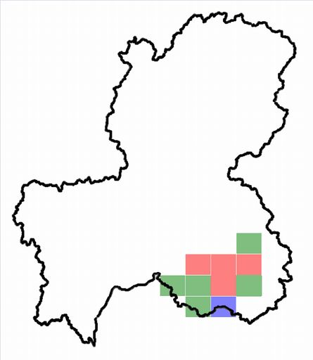 分布情報図を拡大表示します