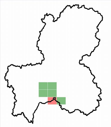 分布情報図を拡大表示します